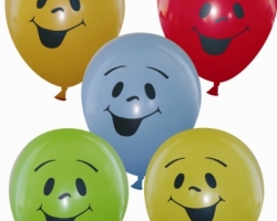 Pastel balloon with print Smile-One-color logo with size B85 pack of 100 pcs.