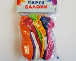 24 балона с пастелни цветове