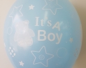 Nice blue balloons with print I am a boy