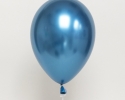 chrome blue balloon